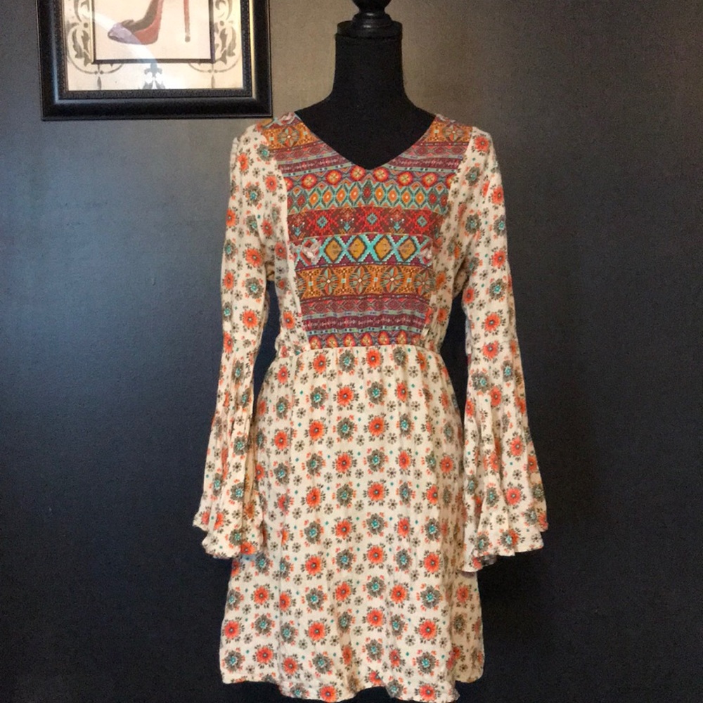Altard State patterned dress. OFFWRS WELCOME